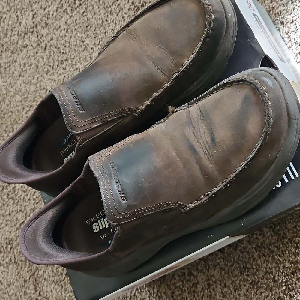 Skechers Seveno Men's Dark Brown Slip-On Loafers